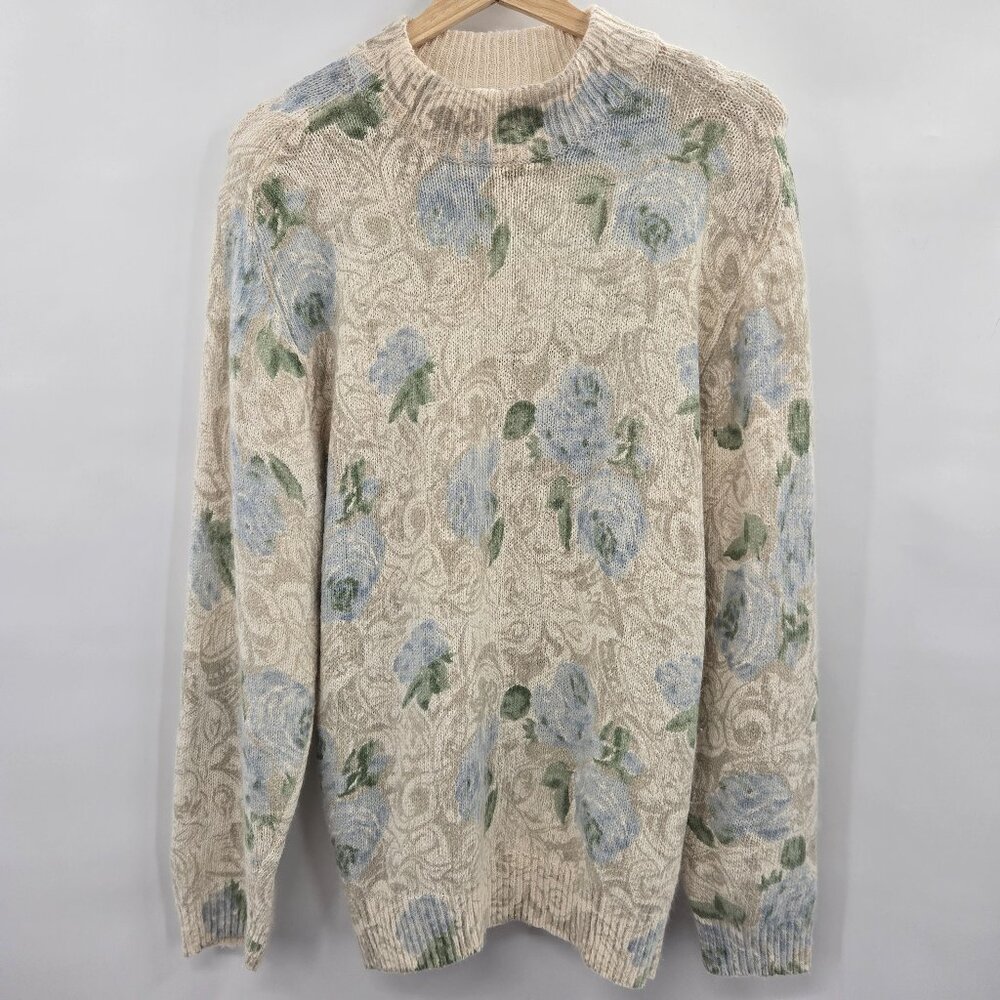 Vintage Colter Bay International Silk Angora Nylon Lambswool Sweater Size Medium